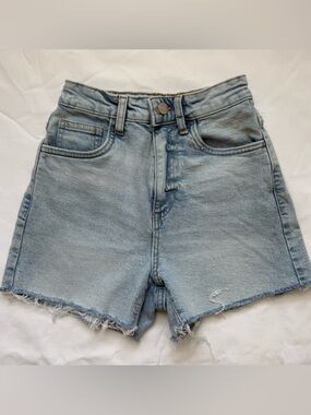 Cotton On Light Blue High-Rise Denim Shorts
